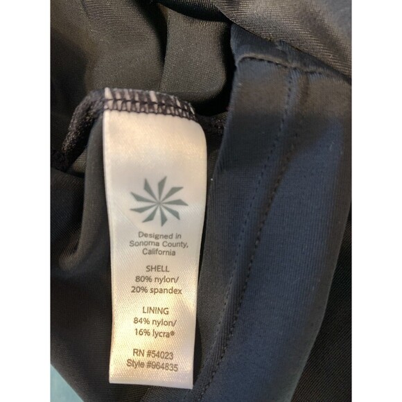 Athleta Halter Swim Top Black With Blue Paisley Print Swimsuit 38D/DD - Picture 4 of 4